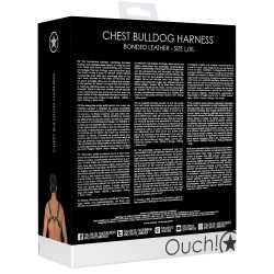 Ouch! Harness Harnais Chest Bulldog Noir